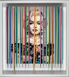 Inked Marilyn by Srinjoy - Mixed Media sized 30x30 inches. Available from Whitewall Galleries