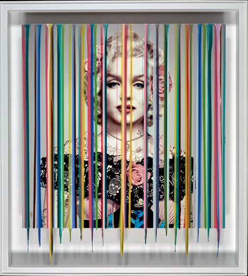 Inked Marilyn by Srinjoy - Mixed Media